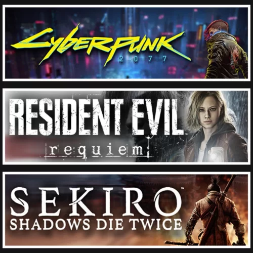  Cyberpunk +RE Requiem +Sekiro